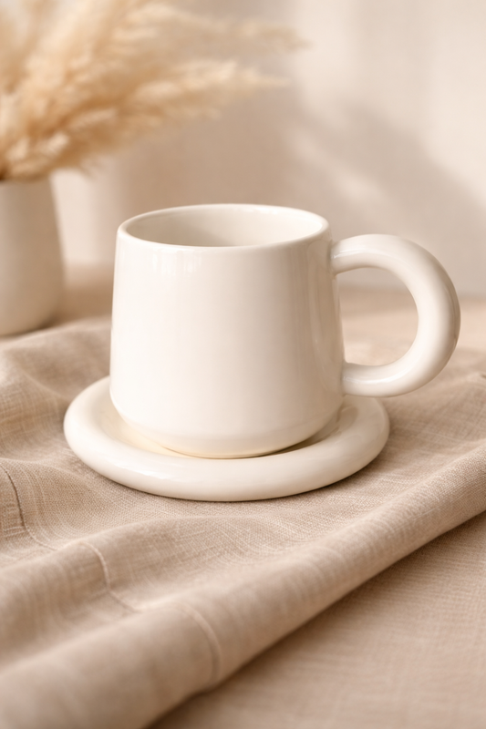Aura Haze Mug & Saucer Set