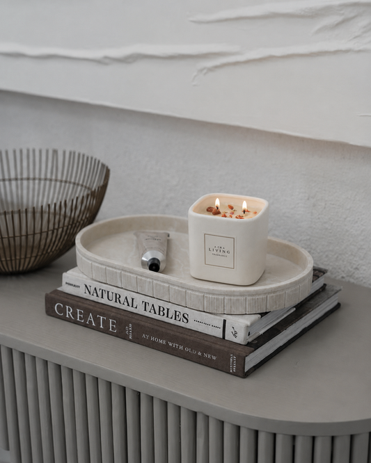 Aroma-Blush Bloom — Mini Candle