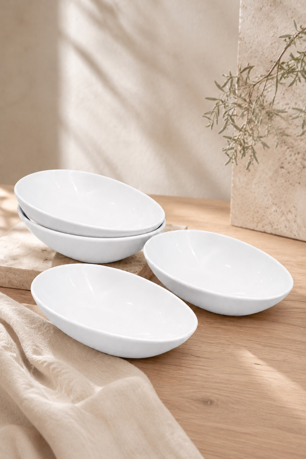 Essential White Bowl — Set of Four