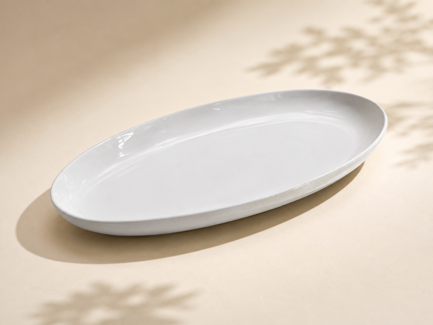 The Oval Platter — Essential White