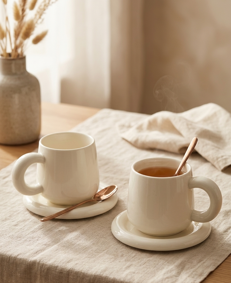 Aura Haze Mug & Saucer Set